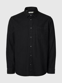 REGULAR FIT DENIM GÖMLEK, Black Denim, highres