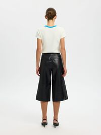 COTTON SHORT-SLEEVED T-SHIRT, Egret, highres