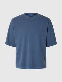 BOXY FIT BISIKLET YAKA TIŞÖRT KISA KOLLU TIŞÖRT, Naval Academy, highres