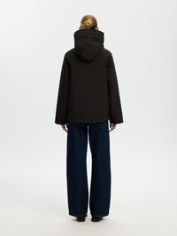 TEKNIK KUMAŞ DOLGULU CEKET, Black, highres