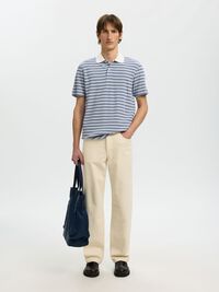 KISA KOLLU POLO POLO GÖMLEK, Egret, highres