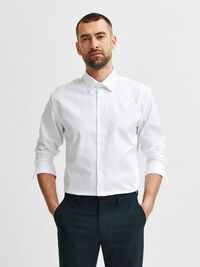 KLASIK UZUN KOLLU GÖMLEK GÖMLEK, Bright White, highres