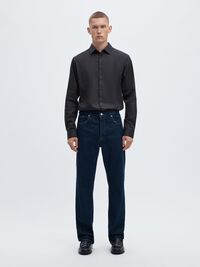 SLIM FIT GÖMLEK GÖMLEK, Black, highres