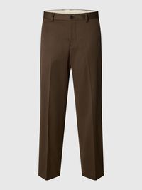 LOOSE FIT YÜN KARIŞIMLI PANTOLON BOL KESIM PANTOLON, Turkish Coffee, highres