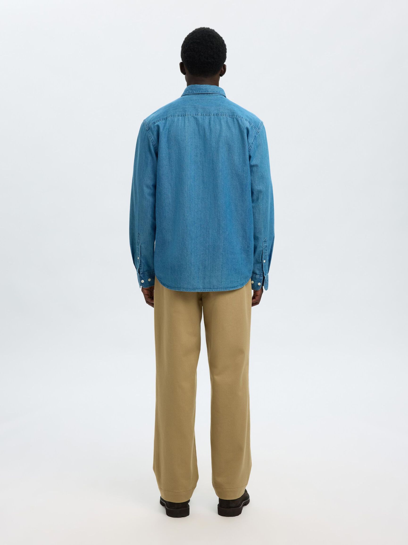 REGULAR FIT DENIM GÖMLEK, Medium Blue Denim, highres