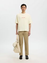 BOXY FIT T-SHIRT, Egret, highres