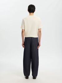 BARREL KETEN KARIŞIMLI PANTOLON FIÇI KESIM PANTOLON, Dark Navy, highres