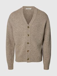 YÜN KARIŞIMLI TRIKO HIRKA HIRKA, Oatmeal, highres
