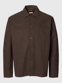 RELAXED FIT OVERSHIRT GÖMLEK, Turkish Coffee, highres