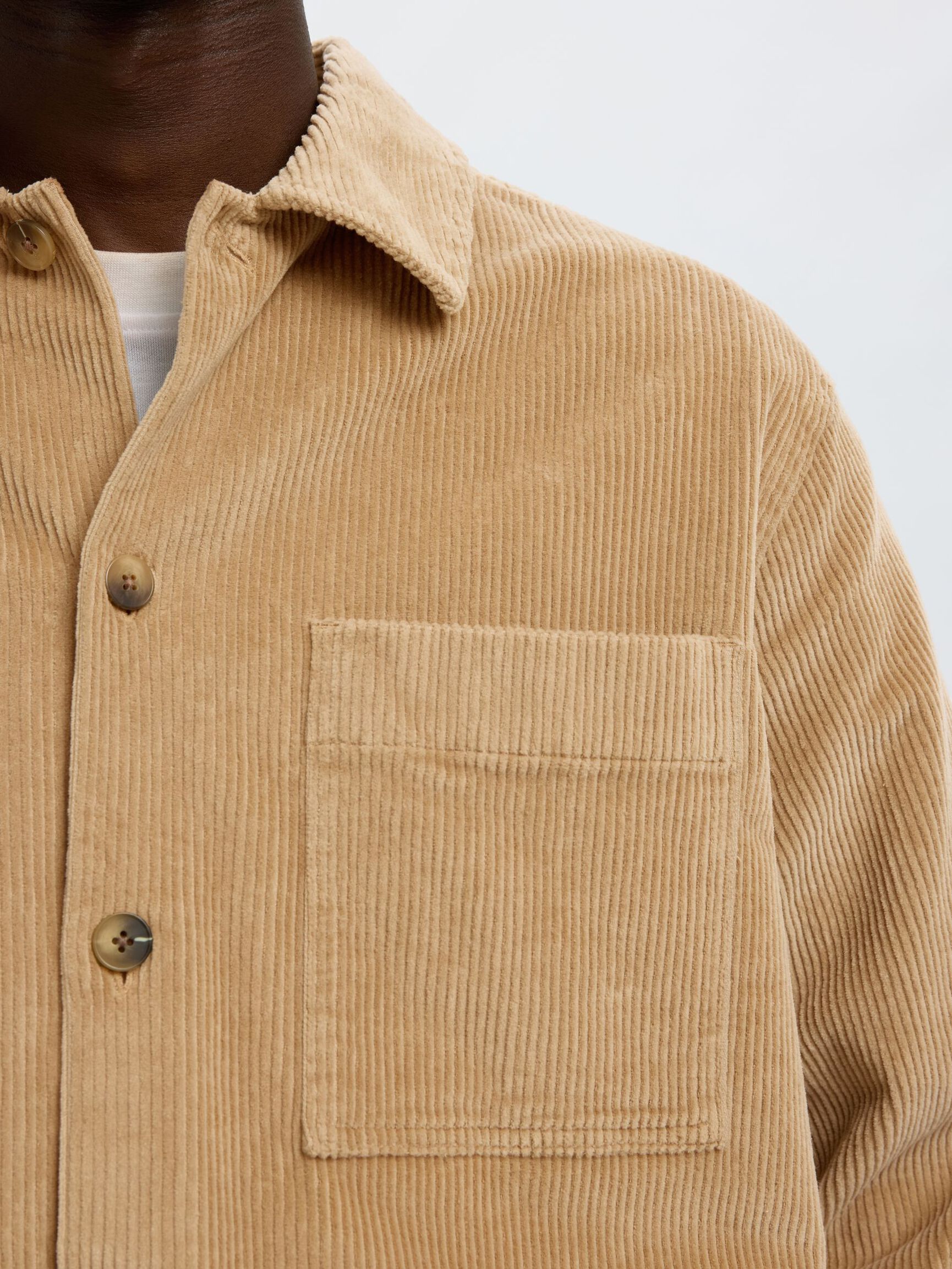 CORDUROY SHIRT, Cornstalk, highres