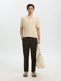 RELAXED FIT TRIKO HIRKA POLO GÖMLEK, Birch, highres