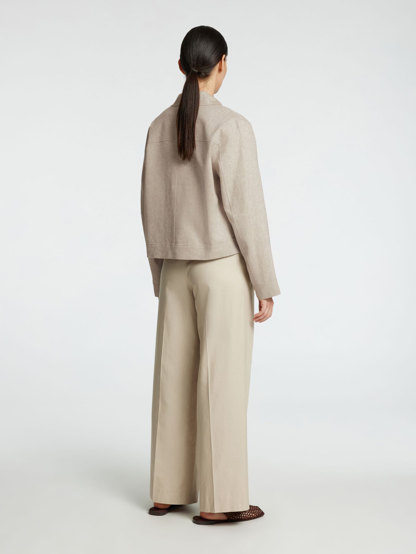LONG SLEEVED SHORT JACKET, Nomad, highres