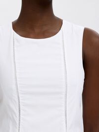 DIKIŞ DETAYLI MIDI ELBISE MIDI ELBISE, Bright White, highres