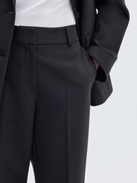 SLIM FIT KUMAŞ PANTOLON, Black, highres