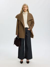 WIDE LEG JEAN GENIŞ BACAKLI KOT PANTOLON, Dark Grey Denim, highres