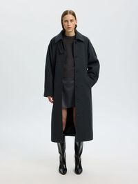 MOHAIR BLEND PULLOVER, Asphalt, highres