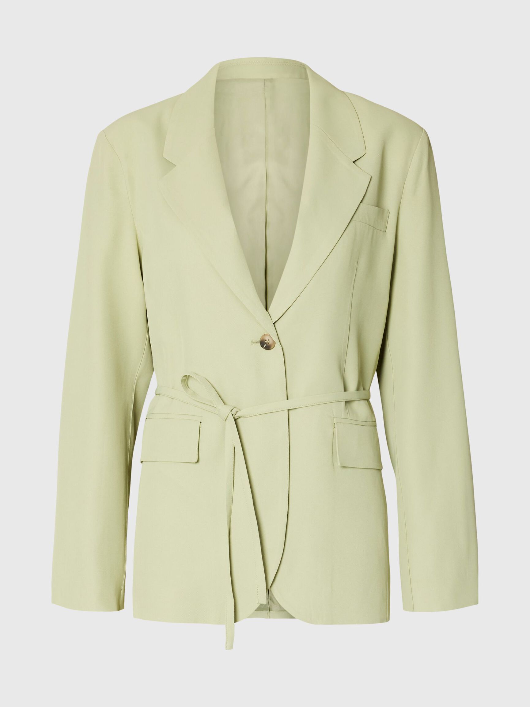 BELTED OVERSIZED BLAZER, Lint, highres