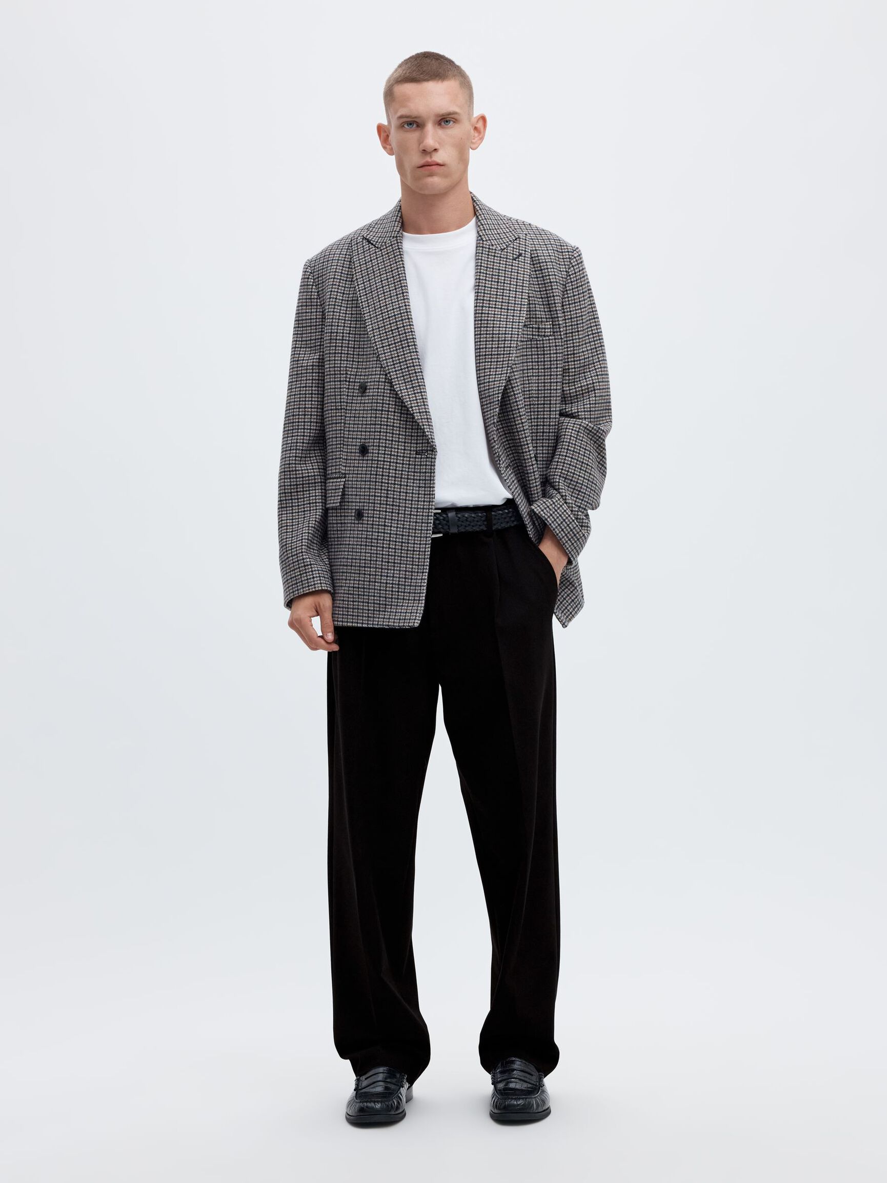 LOOSE FIT PANTOLON, Black, highres
