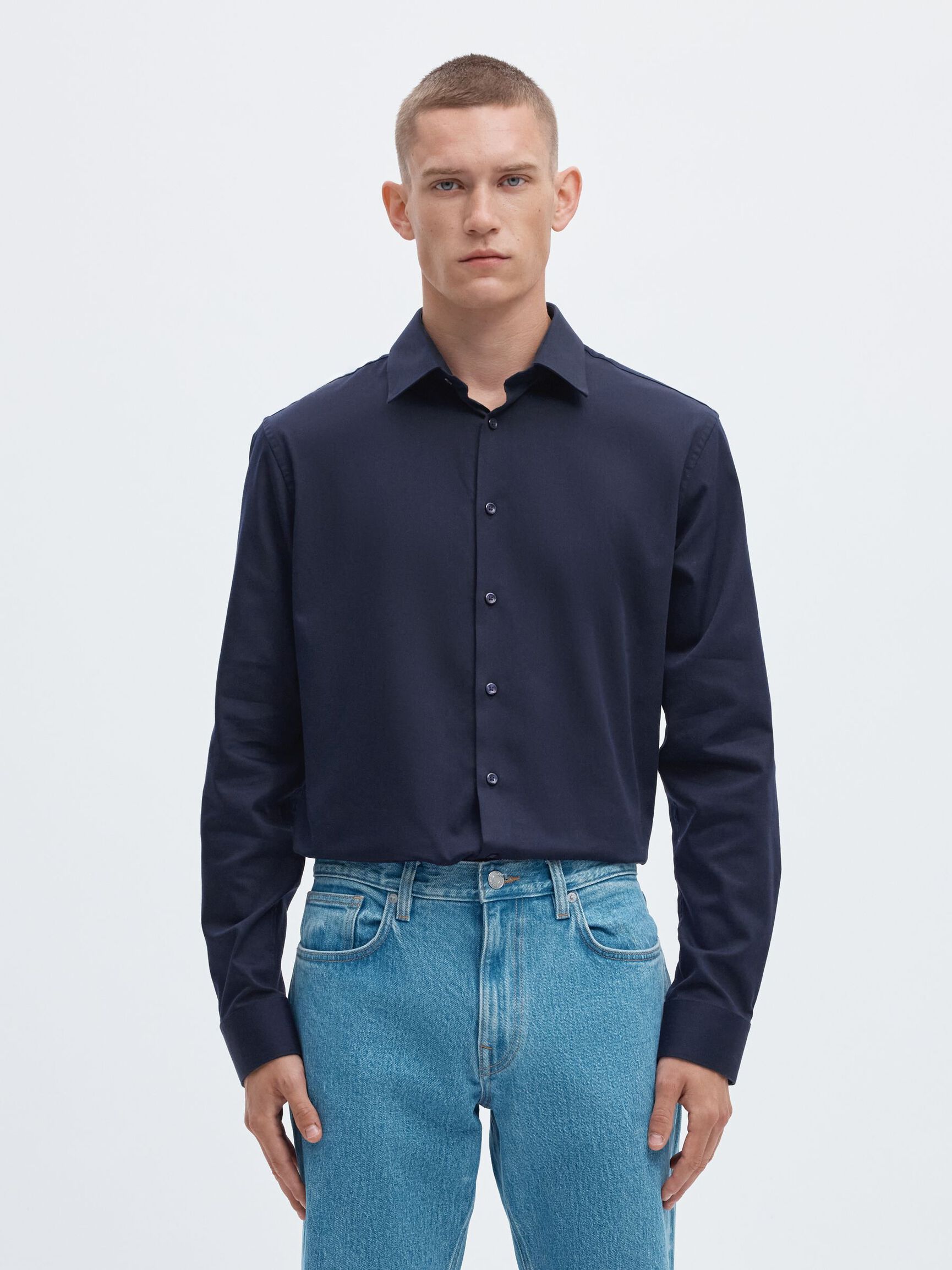 SLIM FIT GÖMLEK GÖMLEK, Sky Captain, highres
