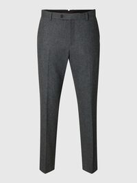 SLIM FIT YÜN PANTOLON, Dark Grey Melange, highres