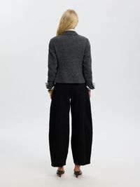 DÜĞMELI KISA BLAZER, Black, highres