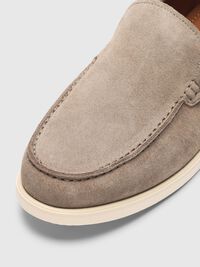 SLIP ON SUEDE LOAFERS, Greige, highres