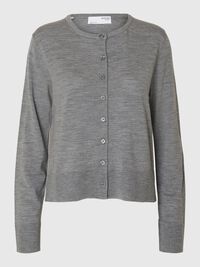 MERINO YÜN HIRKA, Medium Grey Melange, highres