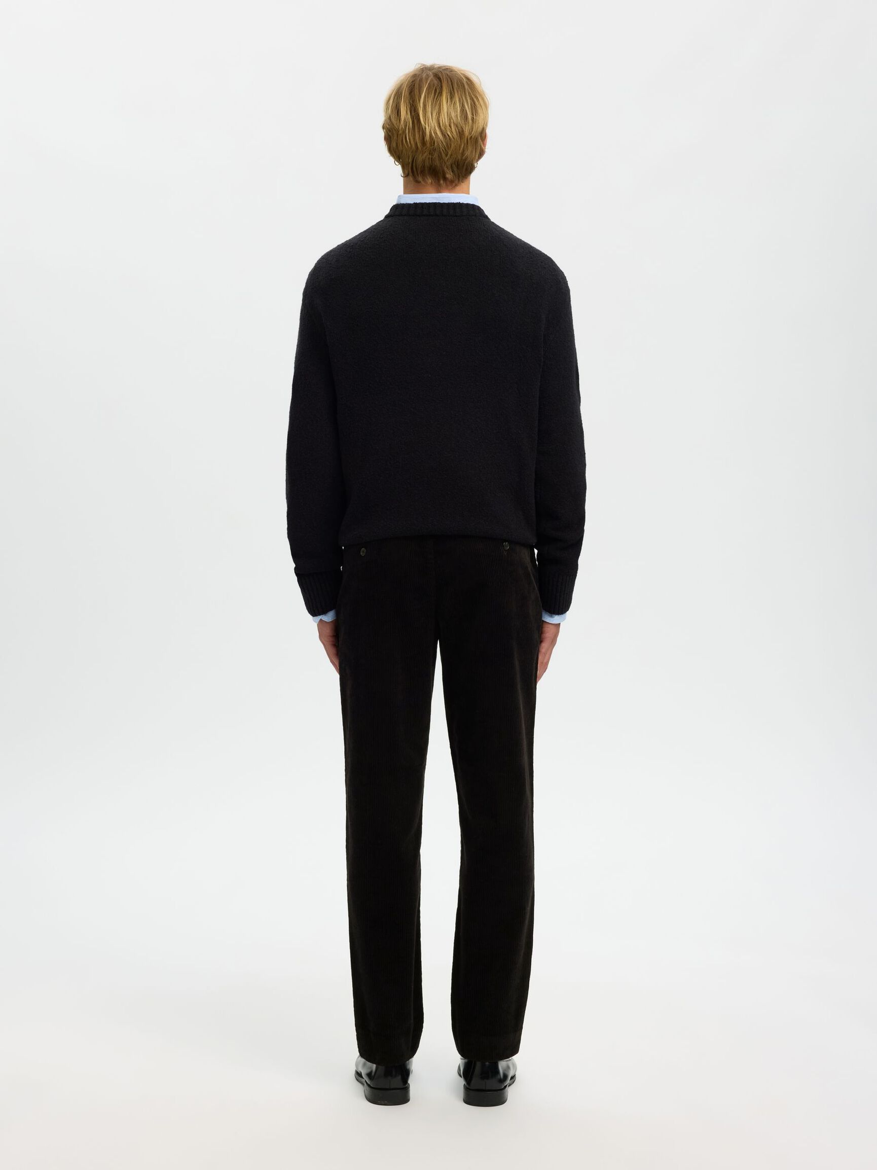 190 TROUSERS, Black, highres