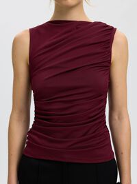 FITTED BLOUSE, Tawny Port, highres