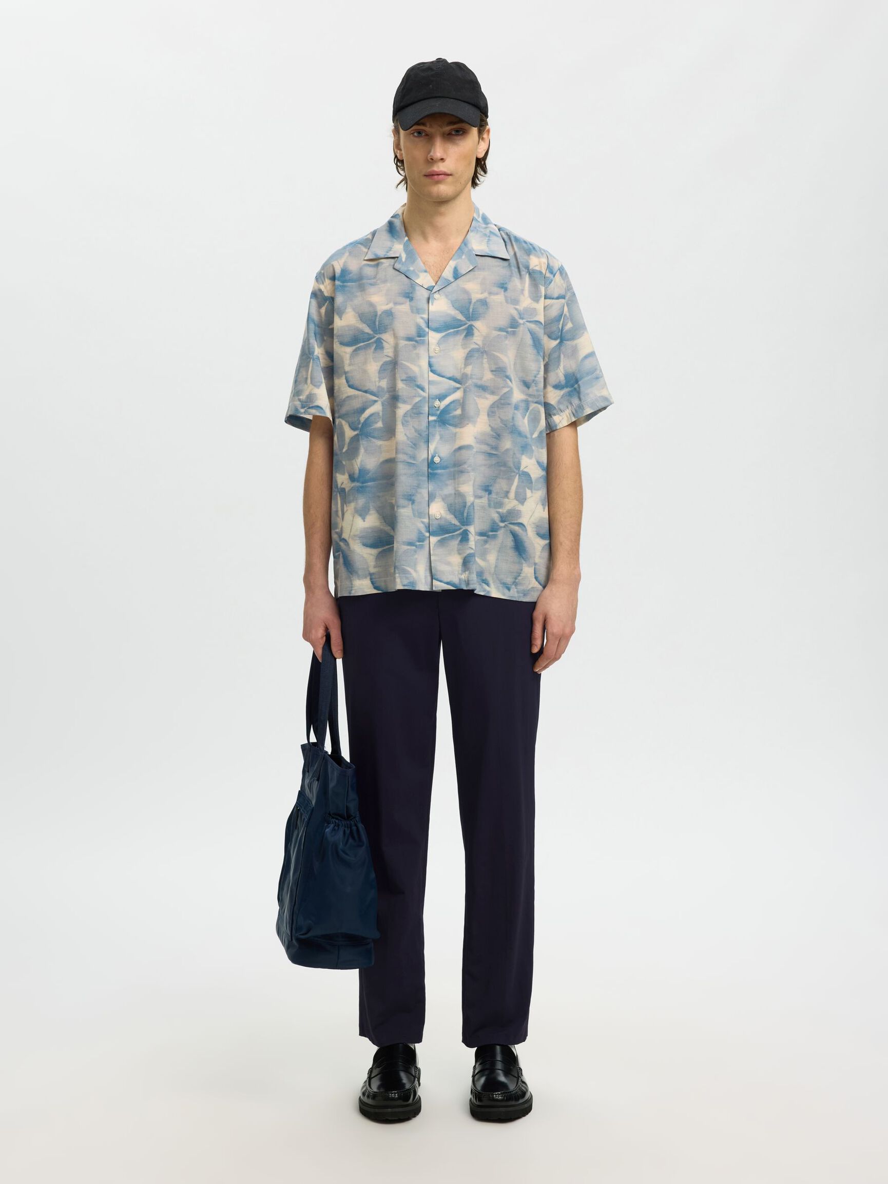REGULAR FIT SUIT TROUSERS, Dark Navy, highres