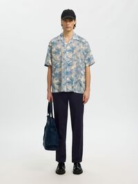 REGULAR FIT SUIT TROUSERS, Dark Navy, highres
