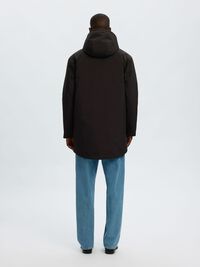 TEKNIK KUMAŞ PARKA, Black, highres