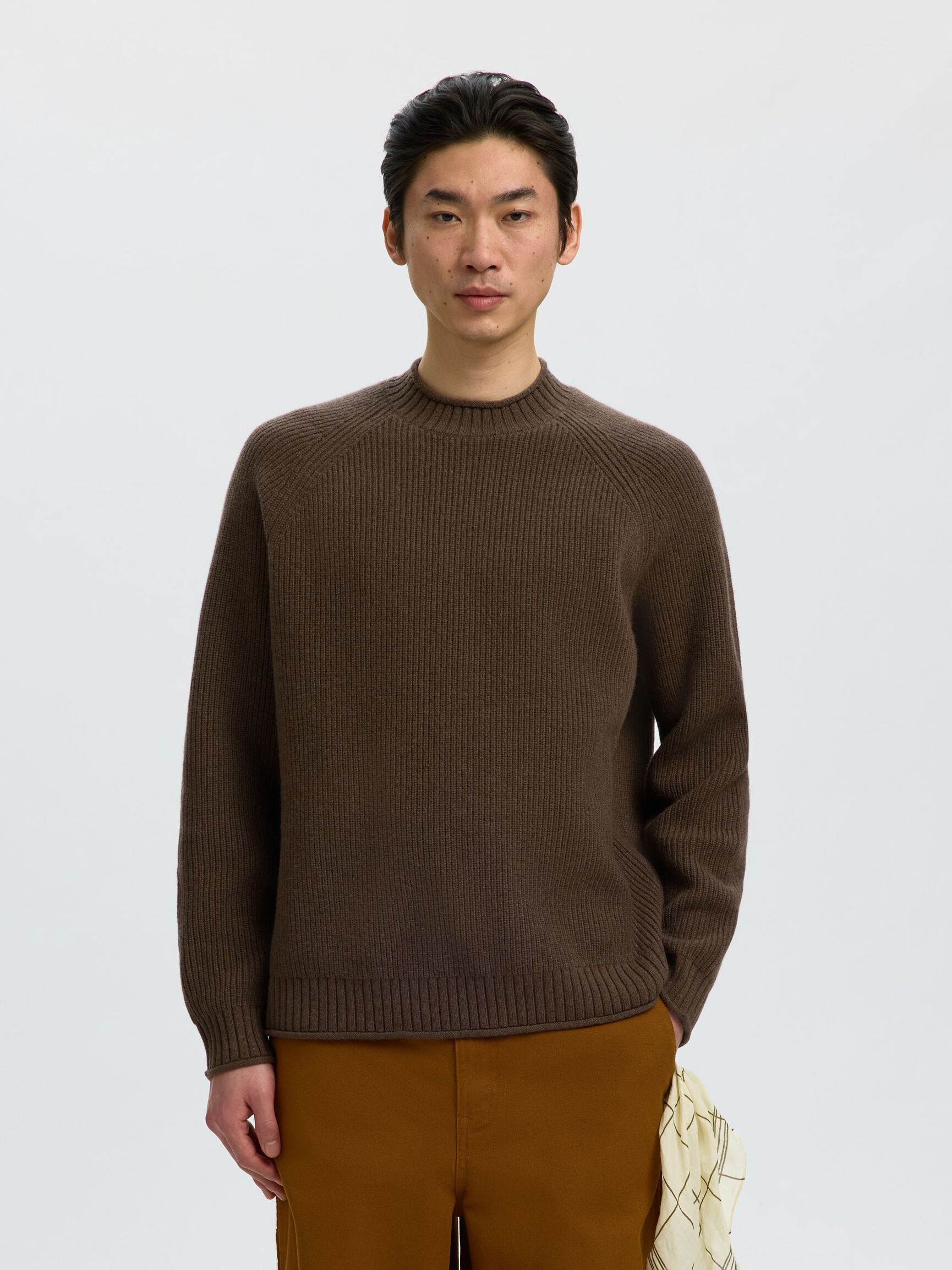 UZUN KOLLU BISIKLET YAKA KAZAK, Turkish Coffee, highres
