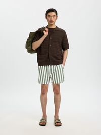 PRINTED SWIM SHORTS, Deep Lichen Green, highres