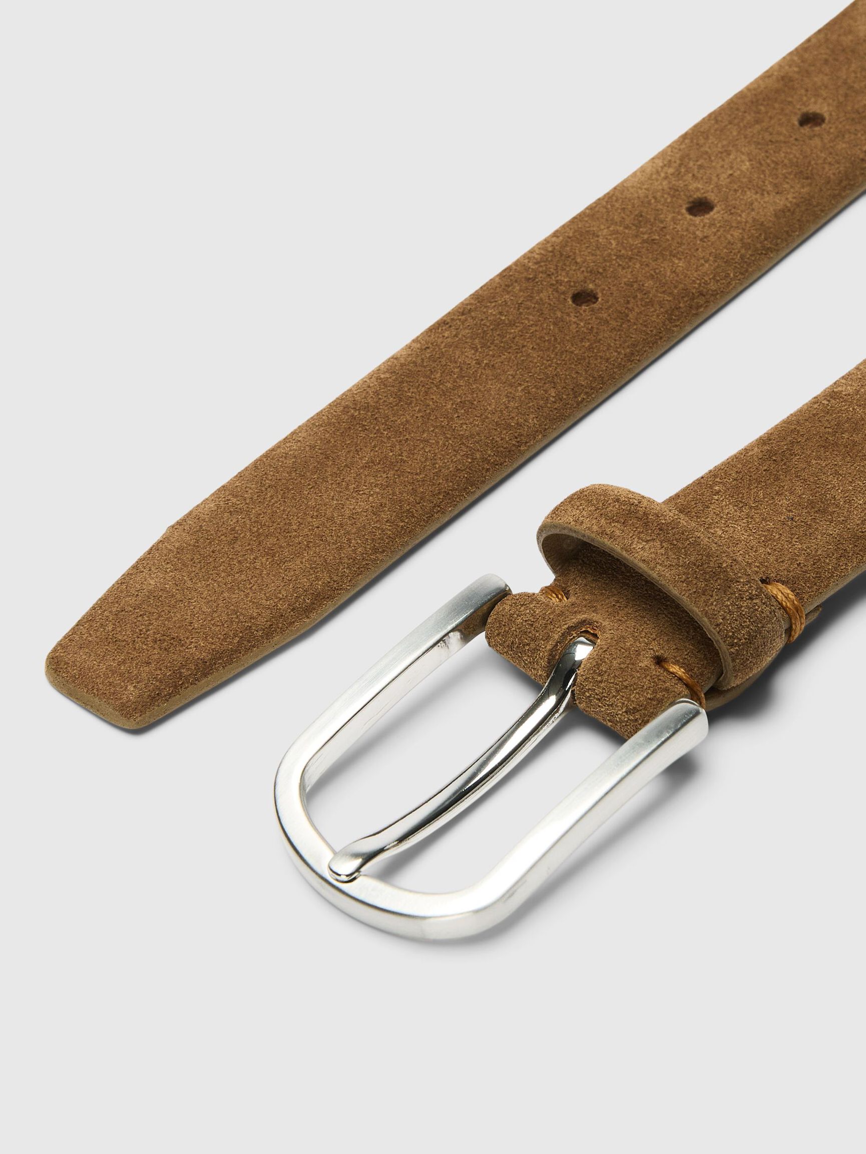 SUEDE BELT, Tan, highres