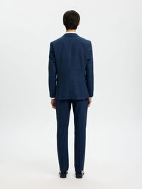 SLIM FIT SINGLE-BREASTED BLAZER, Dark Navy, highres