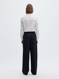 FITTED  LONG SLEEVED SHIRT, Bright White, highres