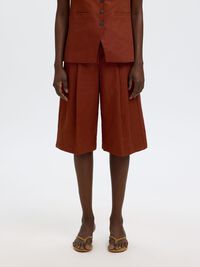 YÜKSEK BEL BERMUDA ŞORT BERMUDA ŞORT, Cherry Mahogany, highres