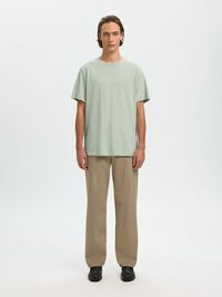 KETEN KARIŞIMLI TIŞÖRT, Aqua Gray, highres