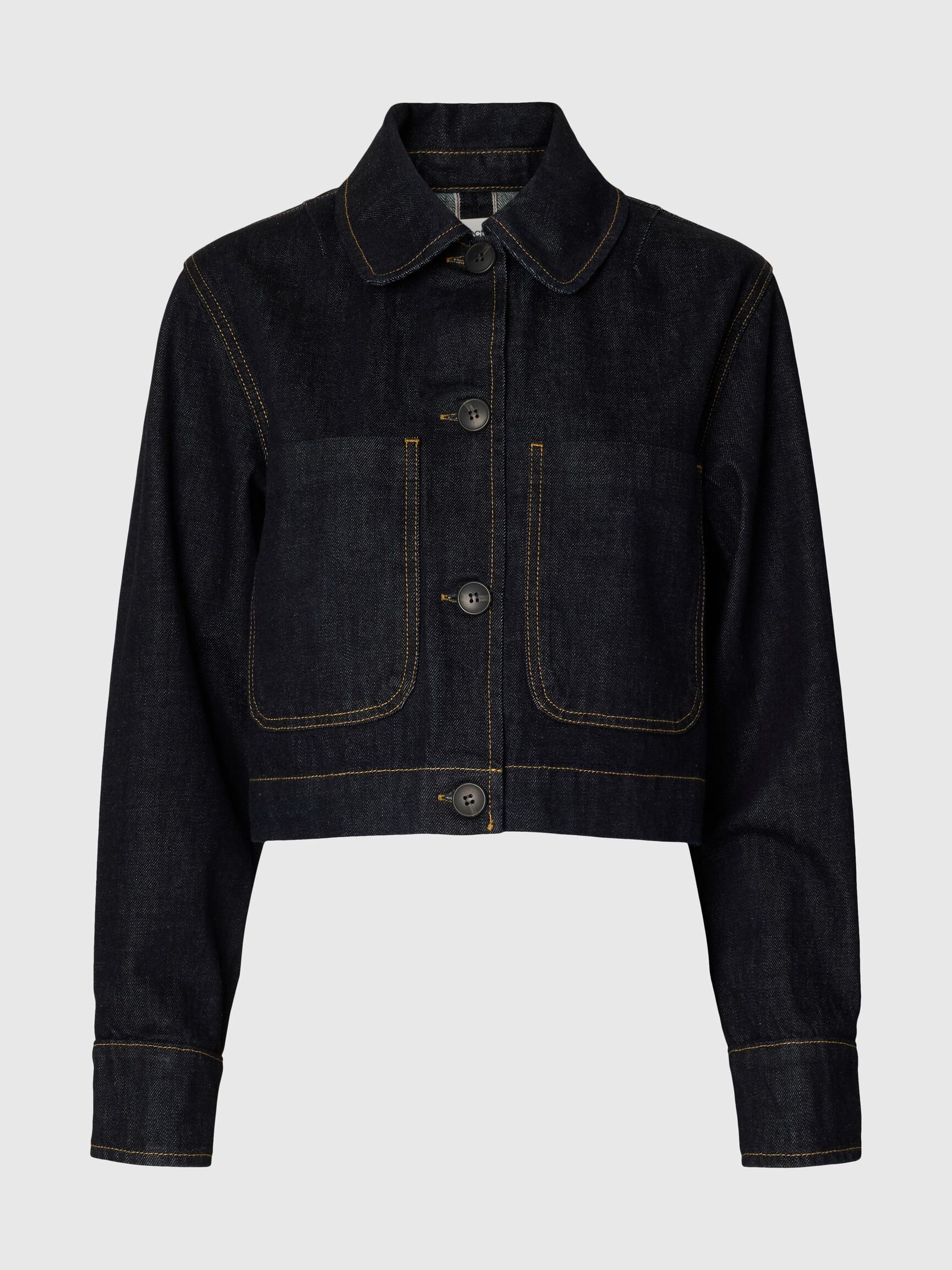 KISA DENIM CEKET KOT CEKET, Dark Blue Denim, highres