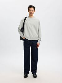 LOOSE FIT 220 JEAN BOL KESIM KOT PANTOLON, Dark Blue Denim, highres