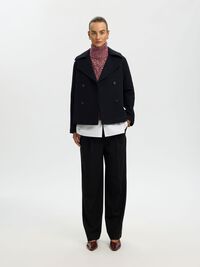 HIGH NECK PULLOVER, Tawny Port, highres