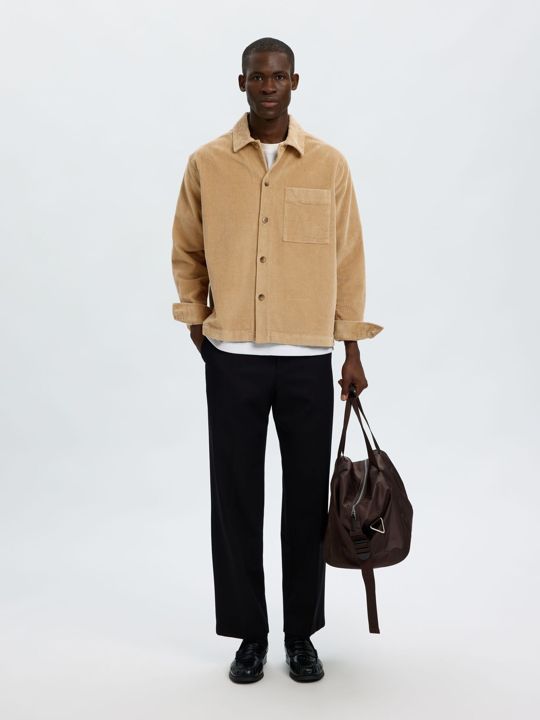 CORDUROY SHIRT, Cornstalk, highres