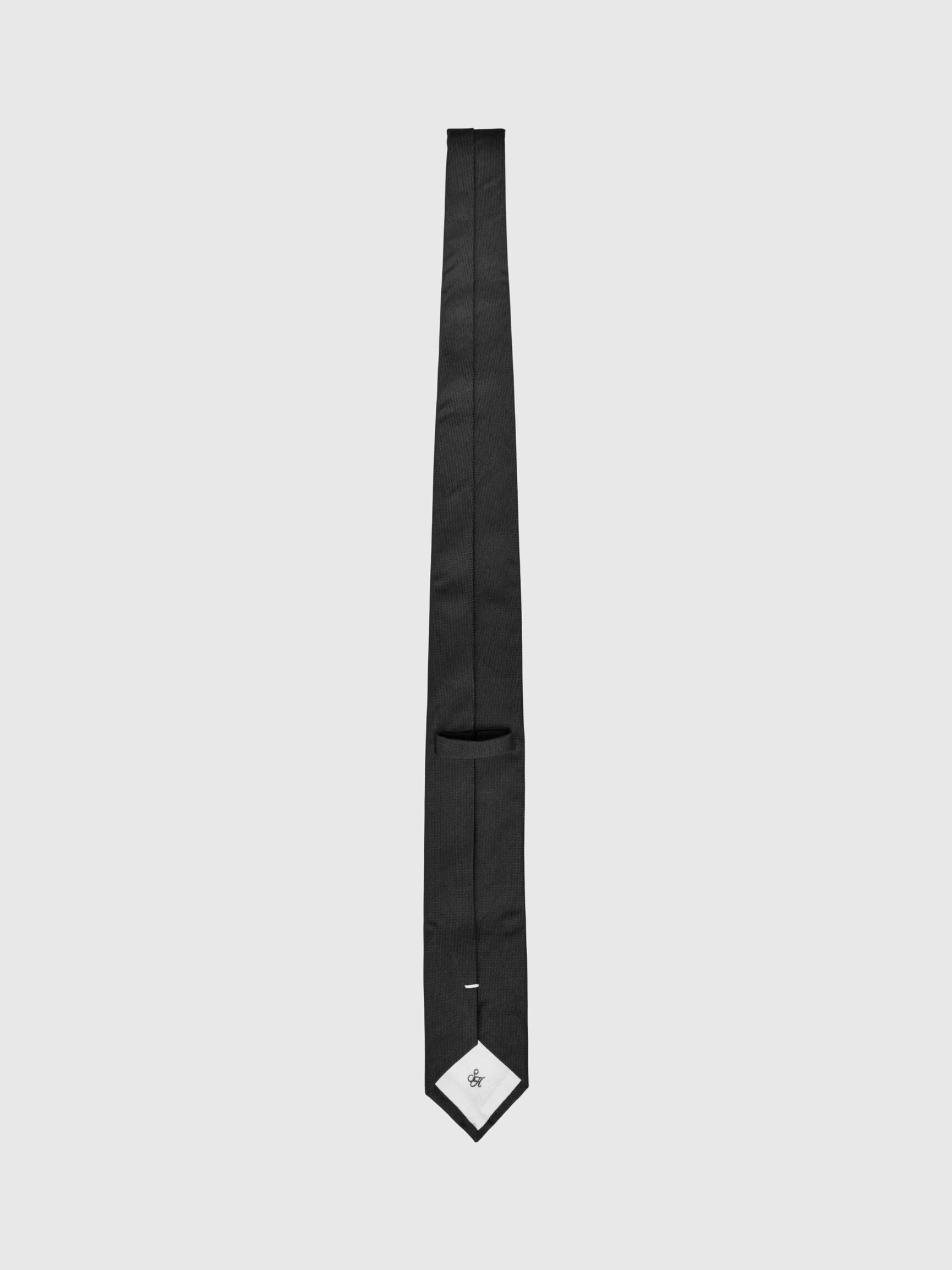 PLAIN TIE, Black, highres