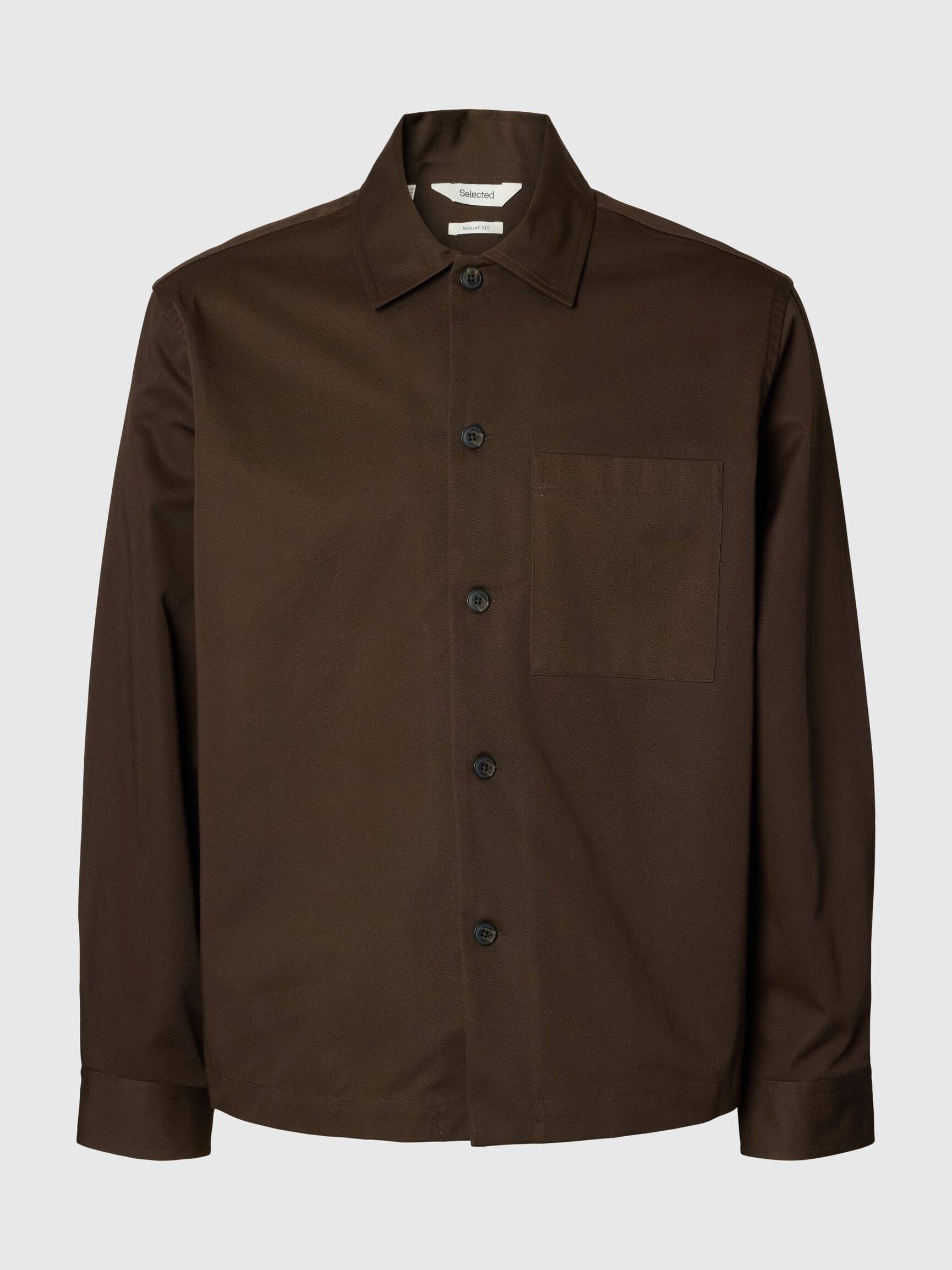 REGULAR FIT COTTON OVERSHIRT, Delicioso, highres