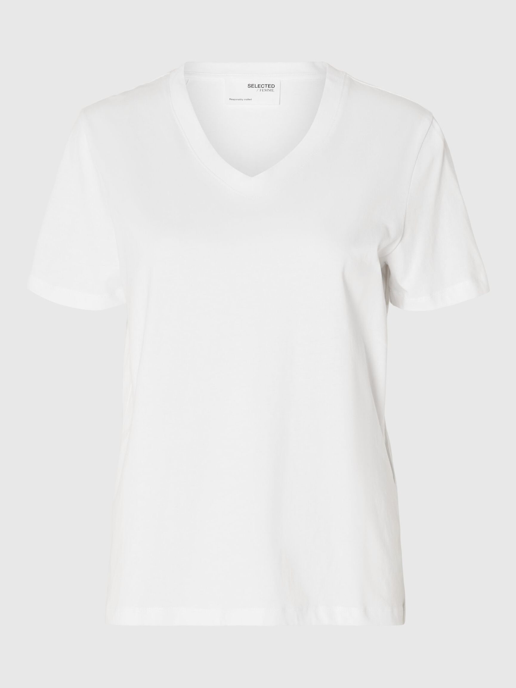 CLASSIC V-NECK T-SHIRT, Bright White, highres