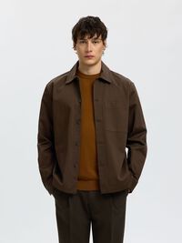 REGULAR FIT COTTON OVERSHIRT, Delicioso, highres