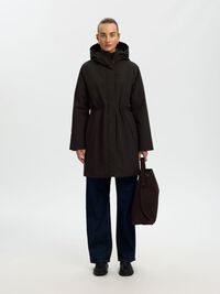 TEKNIK KUMAŞ PARKA, Black, highres