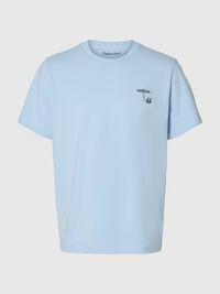 NAKIŞLI BISIKLET YAKA TIŞÖRT TIŞÖRT, Cashmere Blue, highres